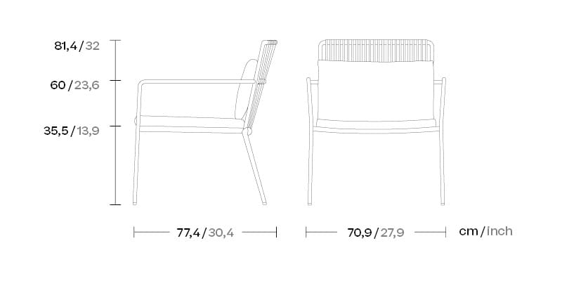 Садовое кресло с подлокотниками Kettal ARCH-00098877 - Вид №6