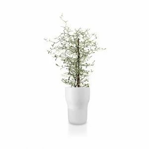 EVA SOLO 568147 Горшок для растений с функцией самополива, 13 см, белый Стекло, керамика, нейлон