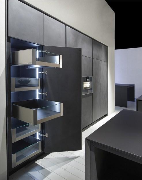 RIFRA Кухня с двойным островом из черного бетона One sun-id-1504045 - Вид №9