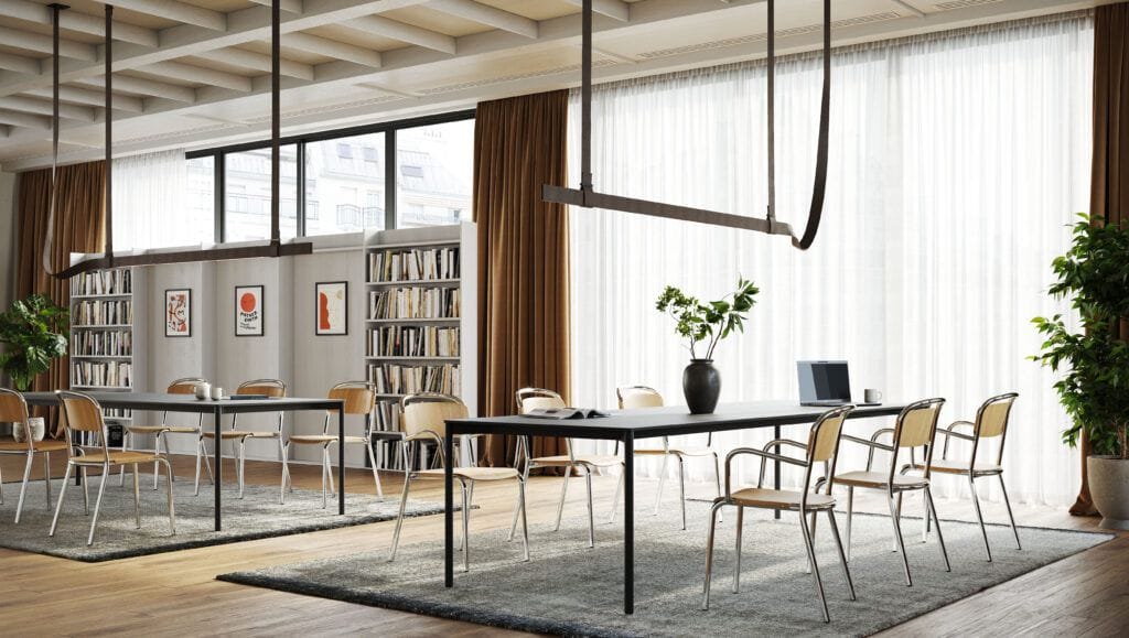 Штабелируемый стул из стали и дерева Infiniti Skol ARCH-00101382 - Вид №3