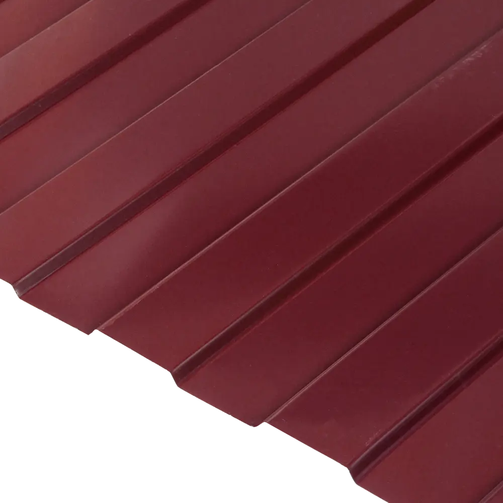 Профнастил Santreyd С8 вишневый для заборов и фасадов 82349834