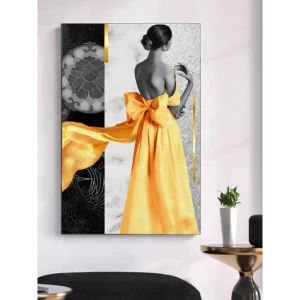 91382093 Картина в раме Фотообоикин "Девушка платье" 60x40 см STLM-0827513