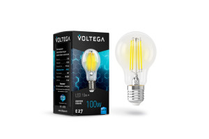 16183487 Светодиодная лампа ЛОН Е27 4000К 10W Графен 7101 VOLTEGA