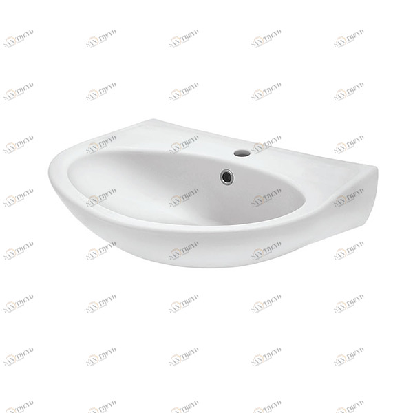 101621 Подвесная раковина настенная круглая SANTEK  белая 