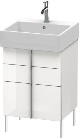VA658404747 Vero Air Тумбочка напольная Каменно-синий глянцевый лак Duravit - Вид №2