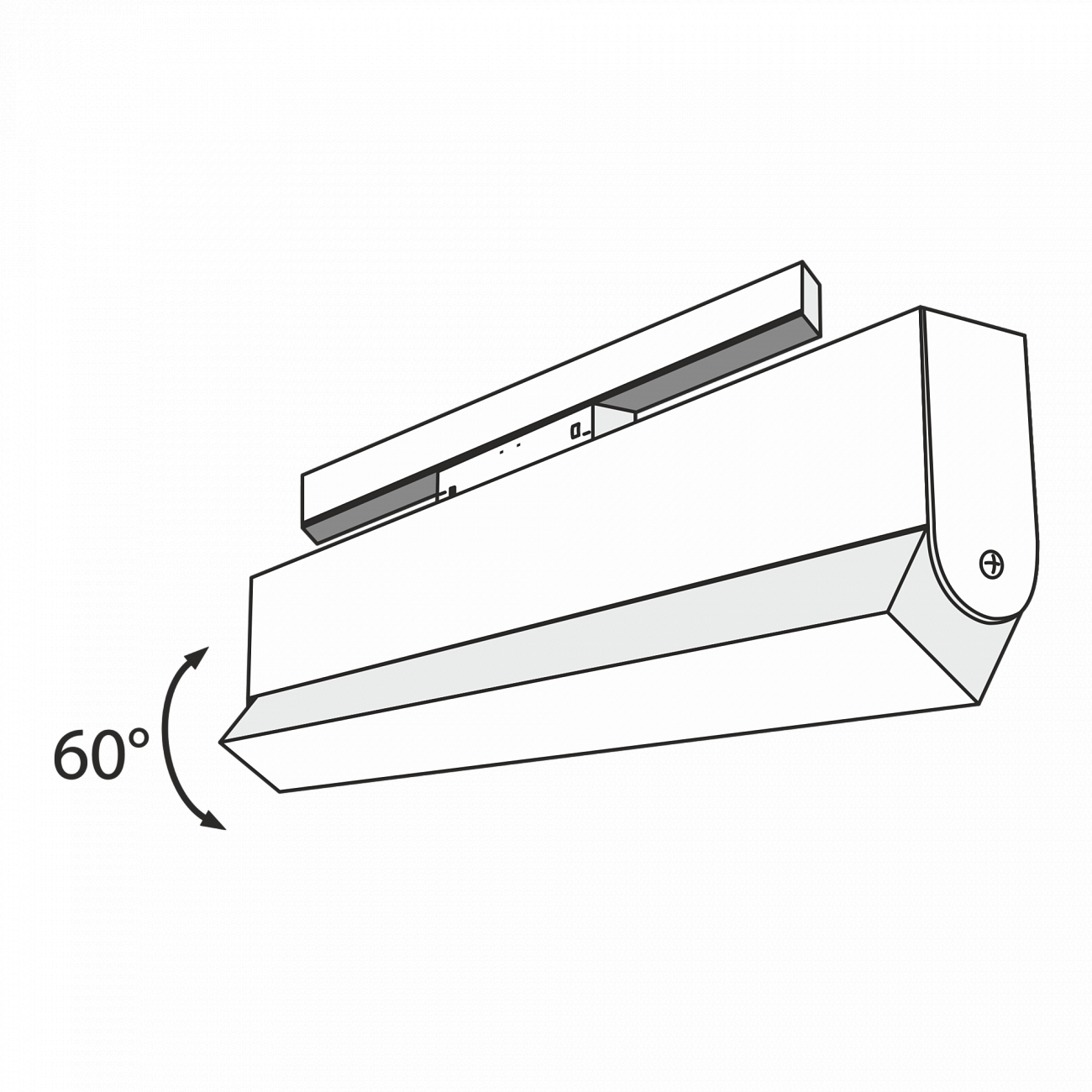 Трековый светильник черный TR013-20W3K TECHNICAL MAGNETIC TRACK SYSTEM 00-3956231 Черный  - Вид №4