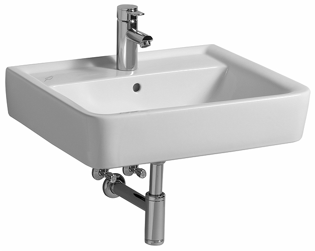 85090 Подвесная раковина настенная прямоугольная IFO  белая  - Вид №1