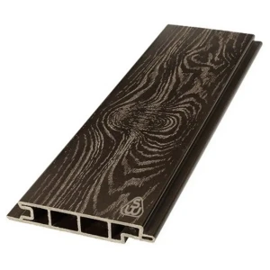 91591070 Террасная доска ДПК Savewood цвет темно-коричневый 1500x155x25мм структура дерева 0.47м² 2шт STLM-1499366