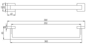 Paini Dax-R 84CR001 держатель для полотенец  - Вид №1