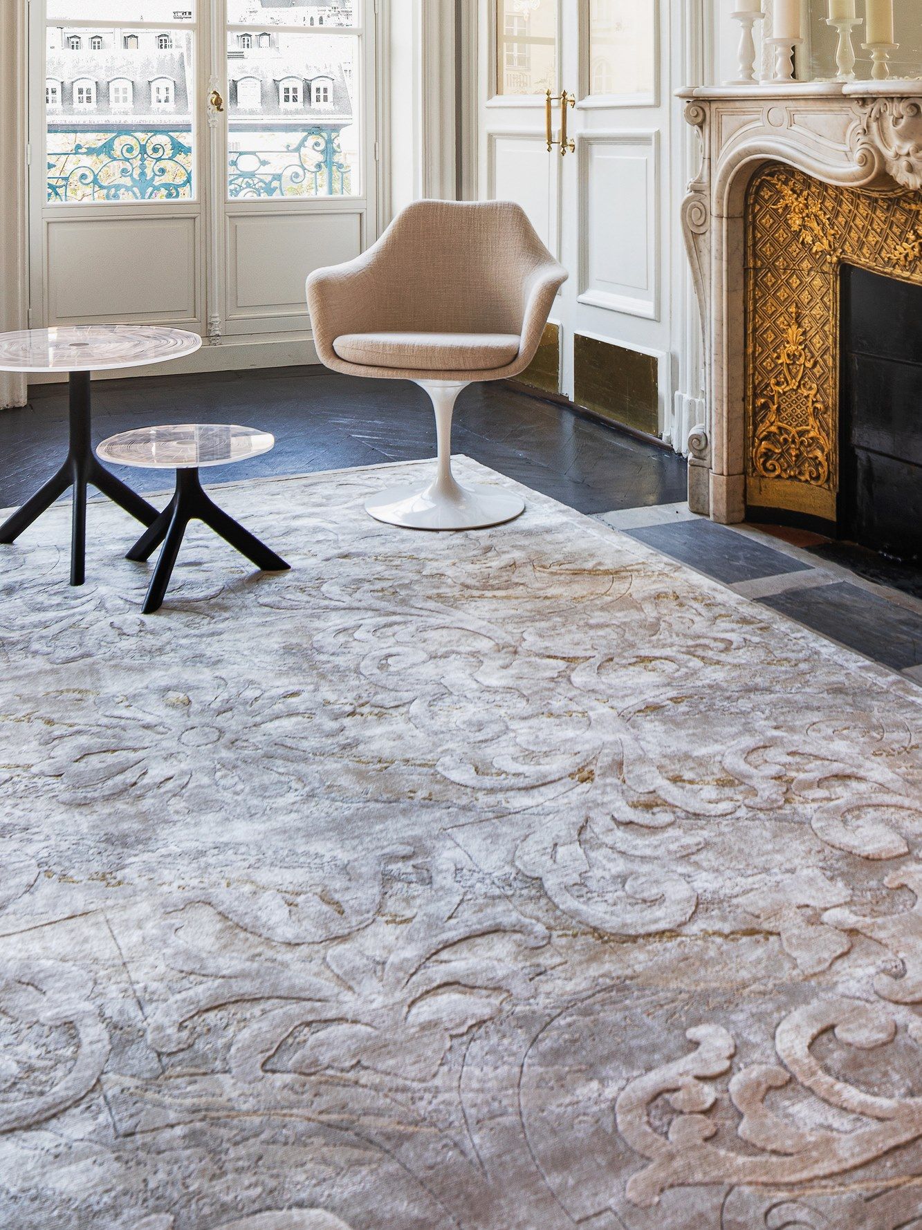 Прямоугольный шелковый ковер ручной работы на заказ Edition Bougainville Renaissance ARCH-00023776 - Вид №1