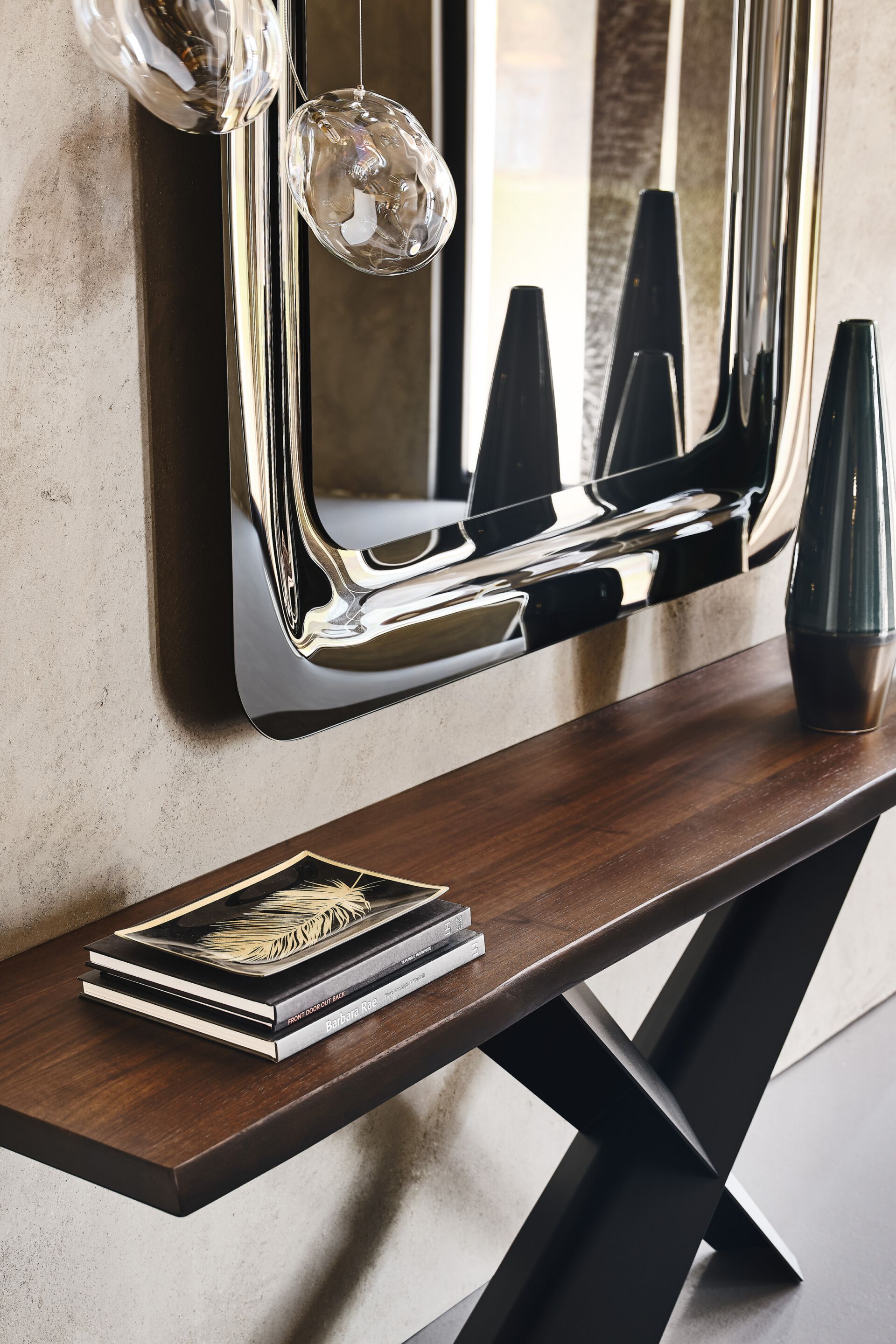 Прямоугольная консоль из стали и дерева Cattelan italia TERMINAL ARCH-00110097 - Вид №3