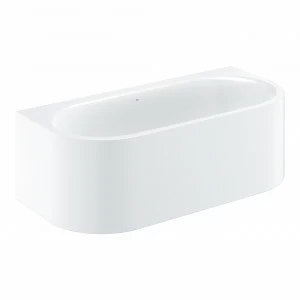 Ванна GROHE Essence, пристенная с грязеотталкивающим покрытием, 180 х 80 х 57,5 см, альпин-белый (3964900H)