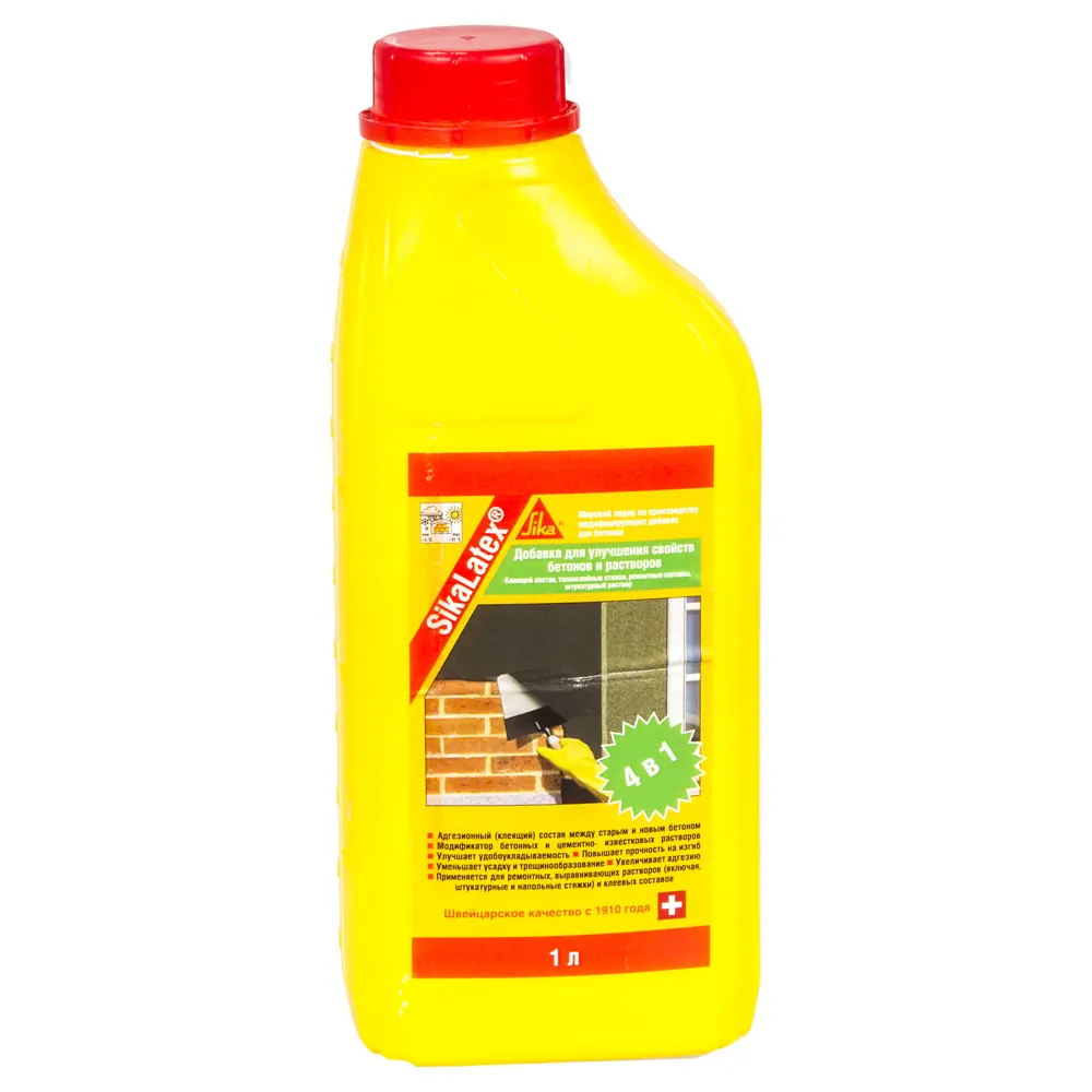Добавка для цементных растворов универсальная Sika SikaLatex, 1 л STLM-2026094