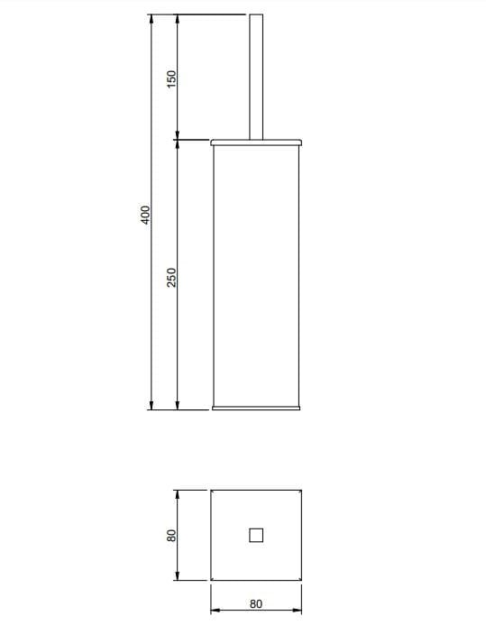 Латунь туалетная щетка Rubinetterie Treemme Tag ARCH-00026215 - Вид №1