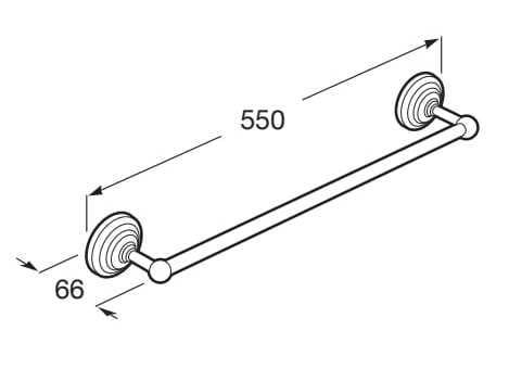 Металлический держатель для полотенец Roca Carmen ARCH-00098414 - Вид №2