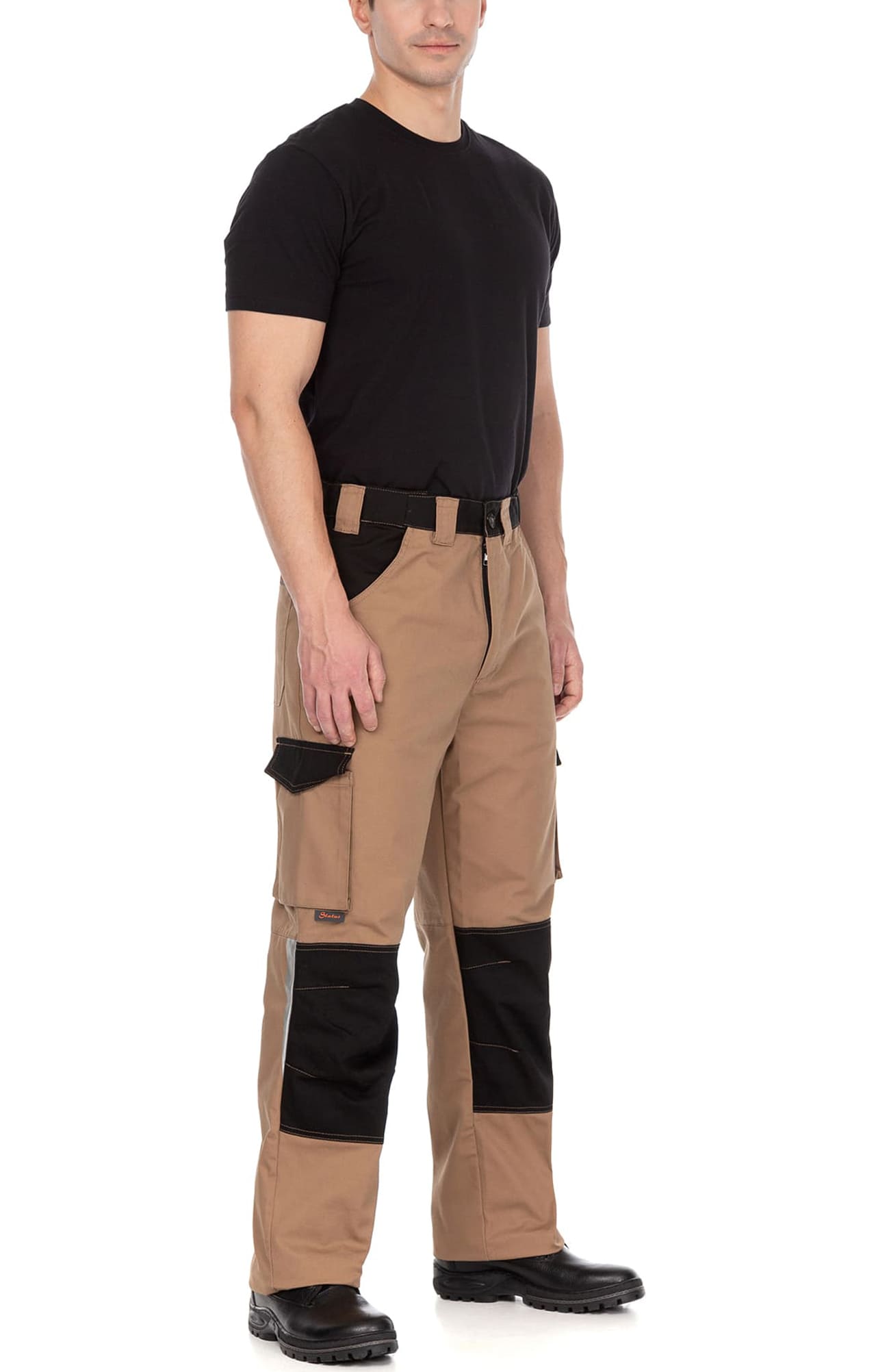 70073 Костюм  NEW бежевый с черным STATUS  Летняя спецодежда  размер 64-66/182-188  - Вид №10