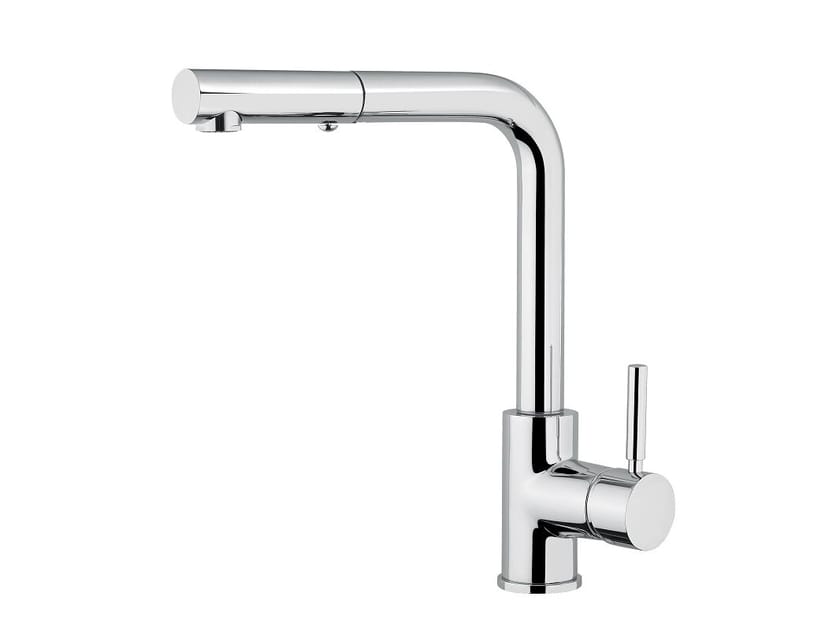 Смеситель для кухни из хромированной латуни со съемным ручным душем Bugnatese Kobuk ARCH-00046320