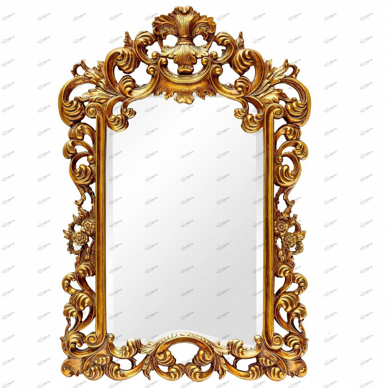 Зеркало настенное 91,5х61 см античное золото Bogeme Gold ART-ZERKALO ДИЗАЙНЕРСКИЕ 00-3884081 Зеркальный;золото 