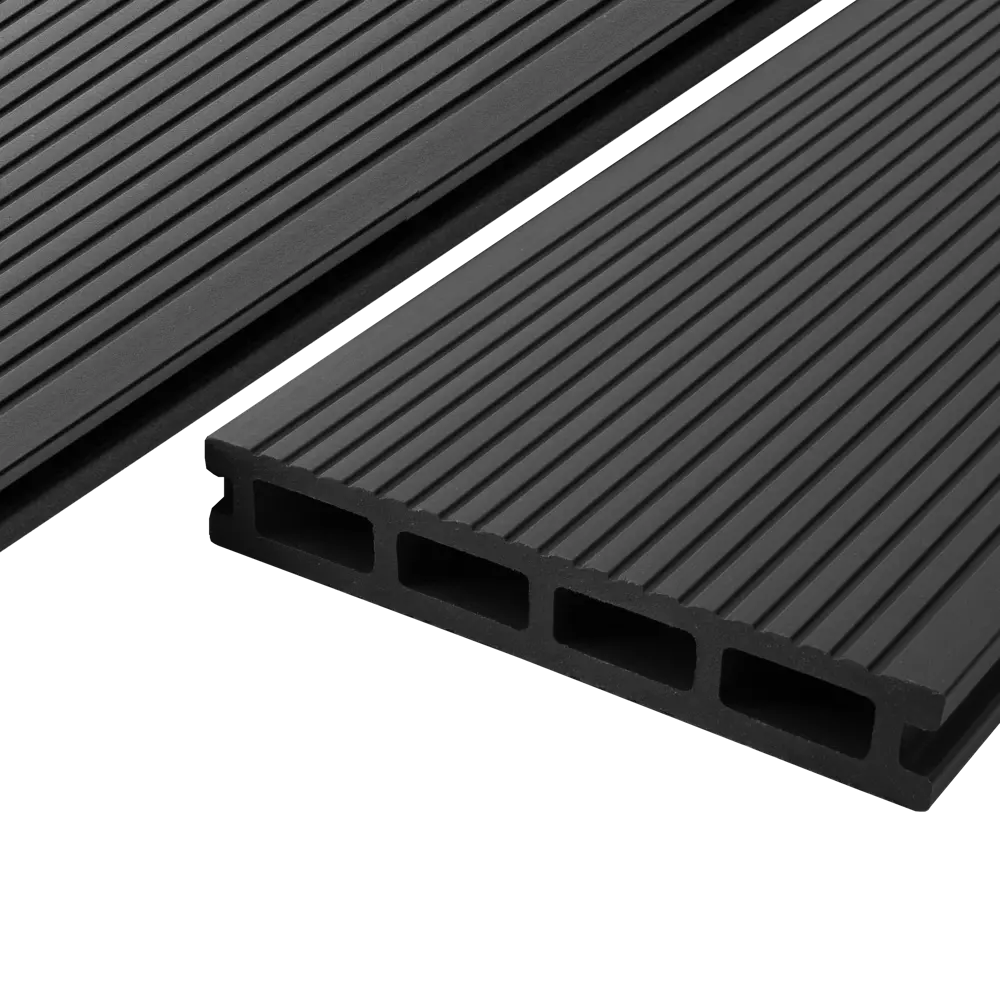 87036578 Террасная доска ДПК T-Decks цвет Графит 150x25x4000 мм двусторонняя вельвет/структура древесины 0.6 м² STLM-1515780  - Вид №1