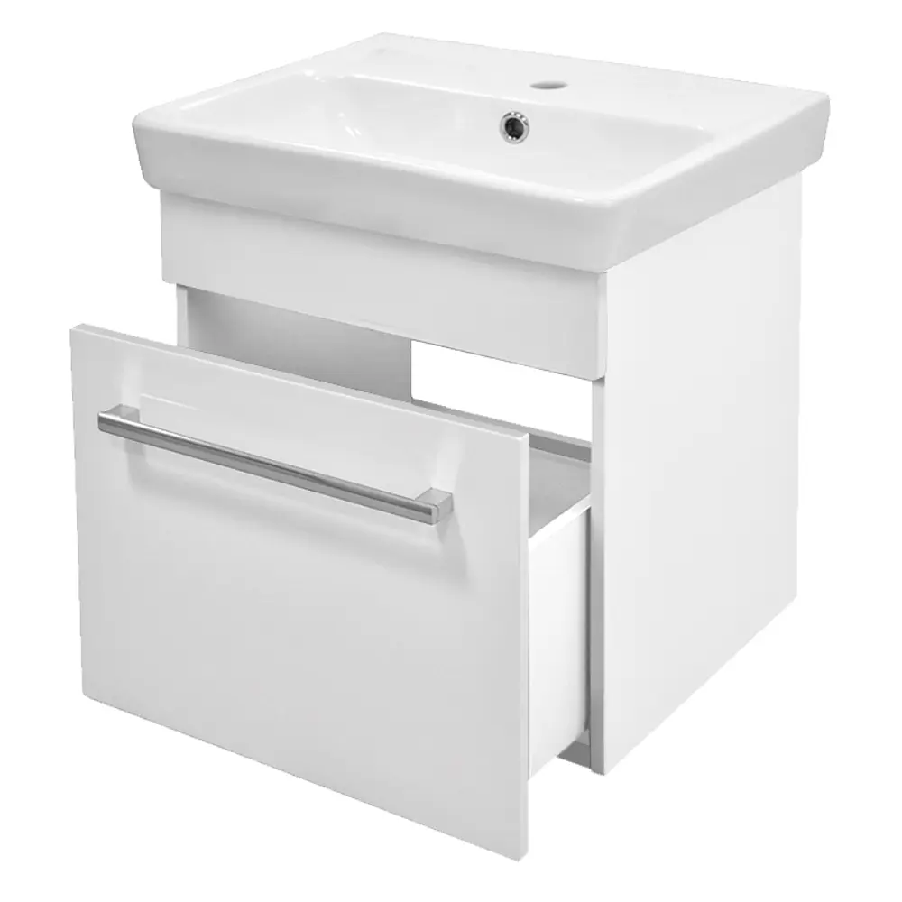 Тумба под раковину подвесная Aquaton «Поль Т» 50.7 см цвет белый АКВАТОН STLM-2002577 - Вид №2