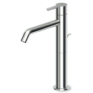 ZGL706 Смеситель однорычажный с высоким изливом, аэратором, сливным клапаном 11/4 ", гибкими соединениями. Zucchetti Gill