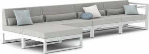 MNST481 Concept 4 белый текстиль белый слева Manutti Fuse