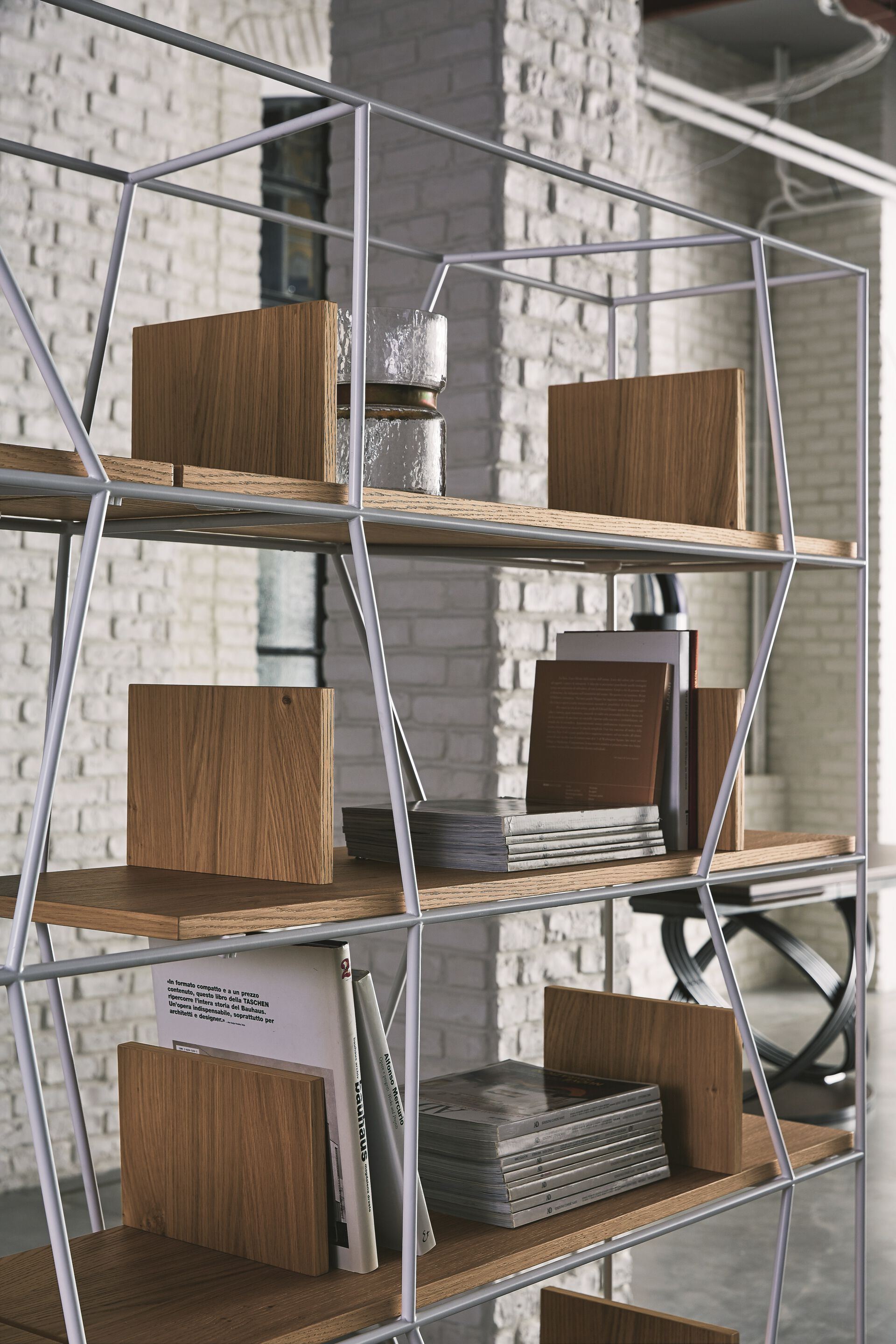 Книжный шкаф из нержавеющей стали Bontempi Casa LEXINGTON ARCH-00085982 - Вид №4