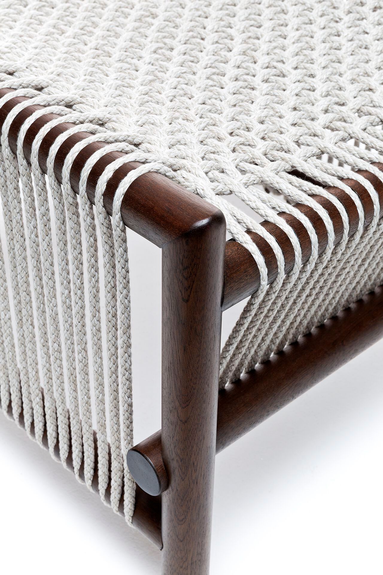 Садовая подставка для ног из веревки и красного дерева Exteta джунгли ARCH-00072561 - Вид №7