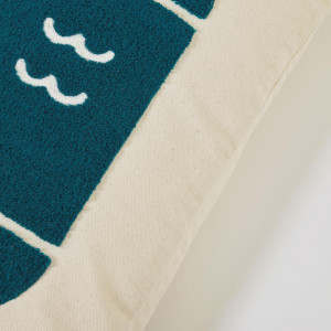 108270 Наволочка 100% хлопок с рыбками 30 x 50 см La Forma Samudra