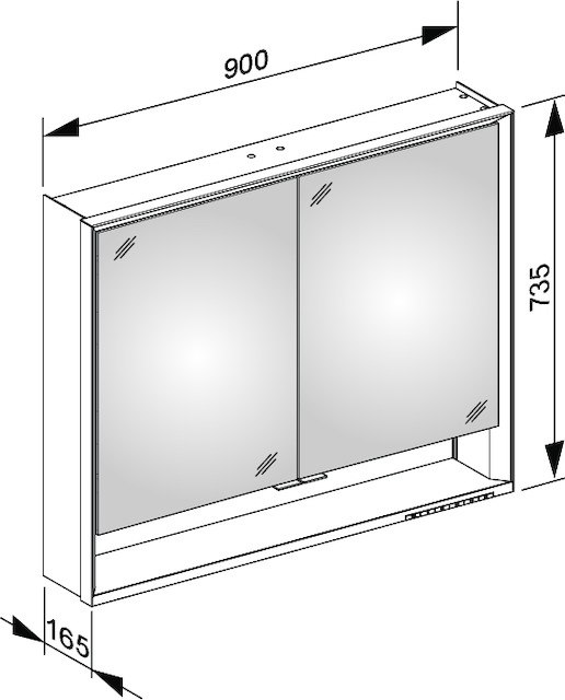 14303171305 Зеркальный шкаф KEUCO Royal Lumos - Вид №3