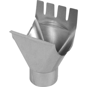 Воронка выпускная D90 мм цвет оцинковка