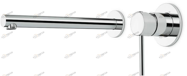 newform Смеситель для раковины, настенный, однорычажный, на 2 отверстия Mini-x 61328/61330