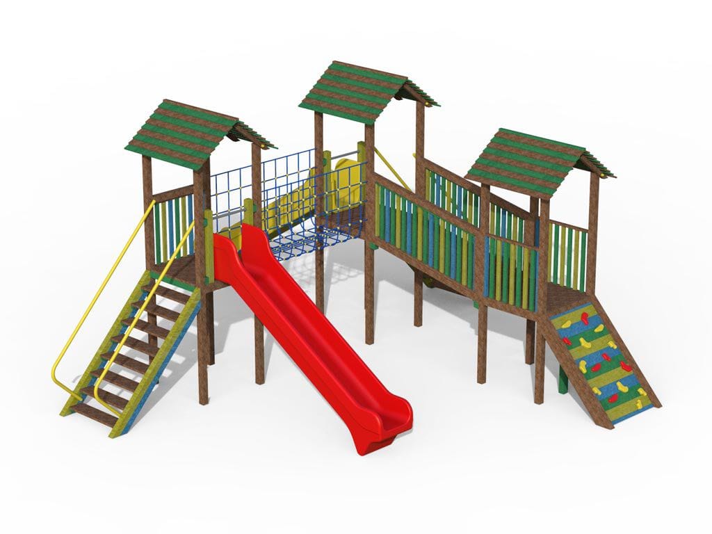 Рециркулированная пластиковая игровая структура EUROCOMITALIA COMBI ADVENTUIRE ARCH-00114936