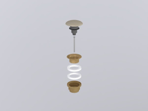 PIL01BR-AV Универсальный донный клапан click/clack бронза с керамической крышкой cielo Запасные части и аксессуары