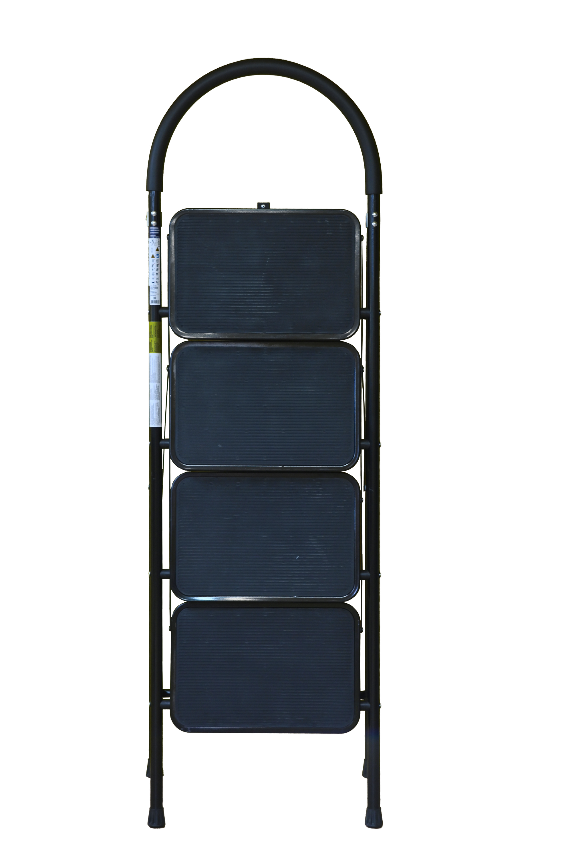 Стремянка-стул с широкими ступенями стальная, 4 ступени ALUMET МСН204