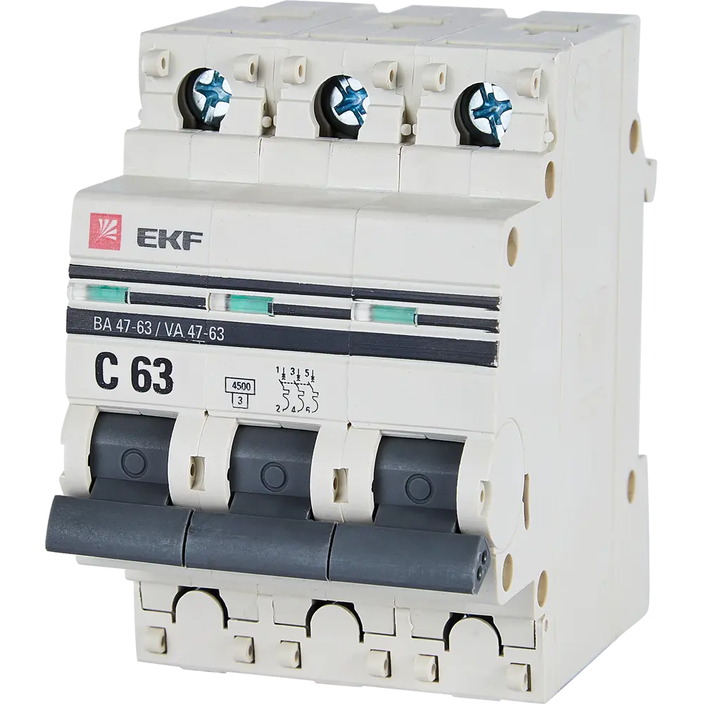 Автоматический выключатель EKF 63А для защиты электроцепей 82421344 STLM-1518759