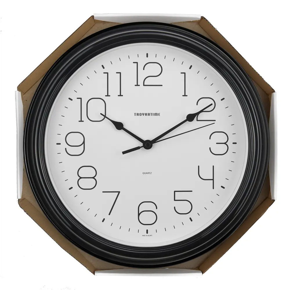 Часы настенные Troykatime Классика круглые пластик цвет черный бесшумные ø31 см НЕОКЛАССИК STLM-2043429 - Вид №3