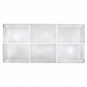 Зеркало настенное прямоугольное настенное составное Rectangle - угловой элемент PUSHA ДИЗАЙНЕРСКИЕ 062513 Зеркальный