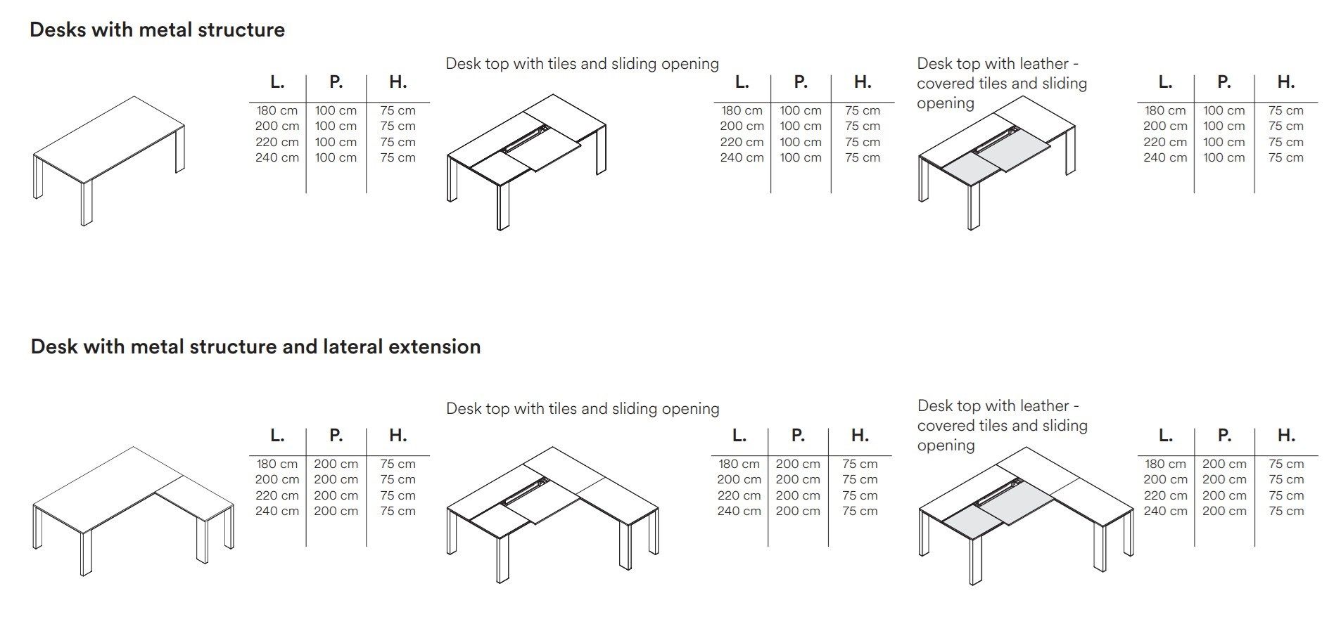 Алюминиевый секционный прямоугольный стол FREZZA Ono ARCH-00096742 - Вид №2