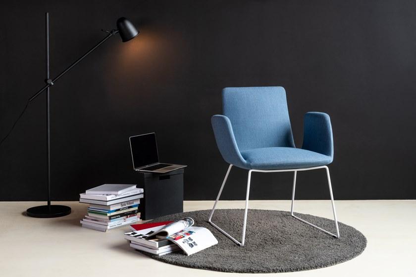 LD Seating Тканевый стул на санках с подлокотниками Harmony modern 870-n - Вид №6