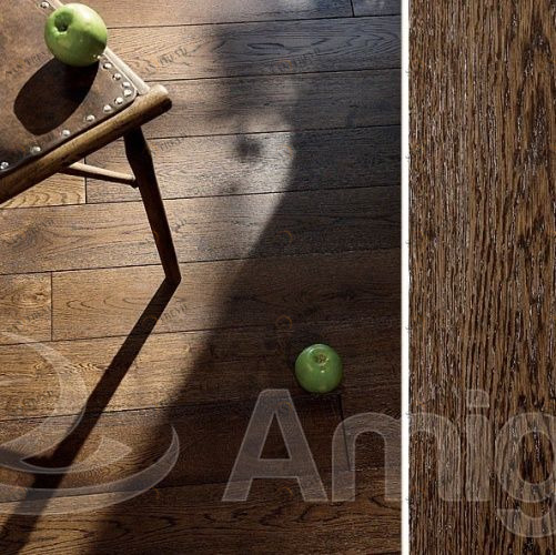 Массивная доска Amigo Classic Карамель Дуб Натур с брашью (Текстурированная) 300-1500х125 мм 3100300022