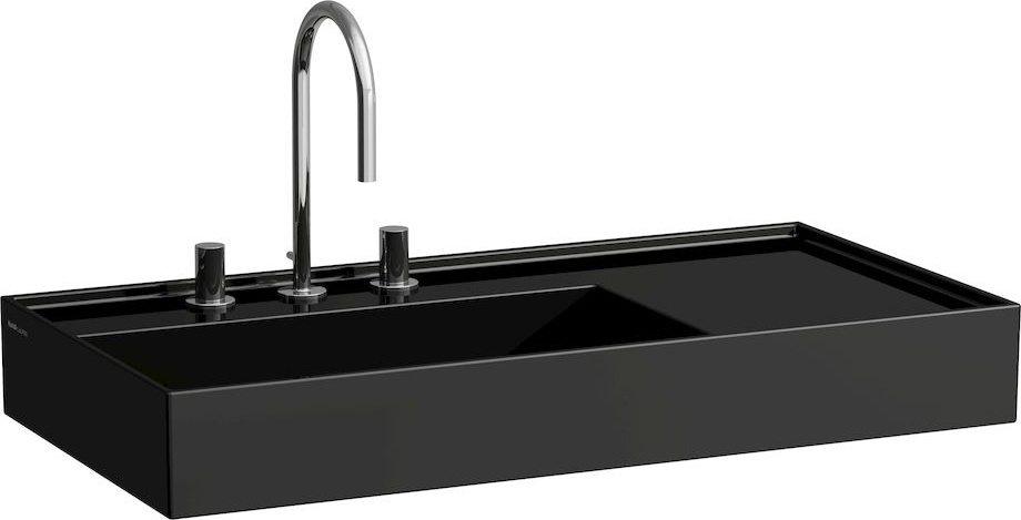 H8103380001121 Раковина, полочка справа, со специальным скрытым сливом LAUFEN PRO - Вид №11