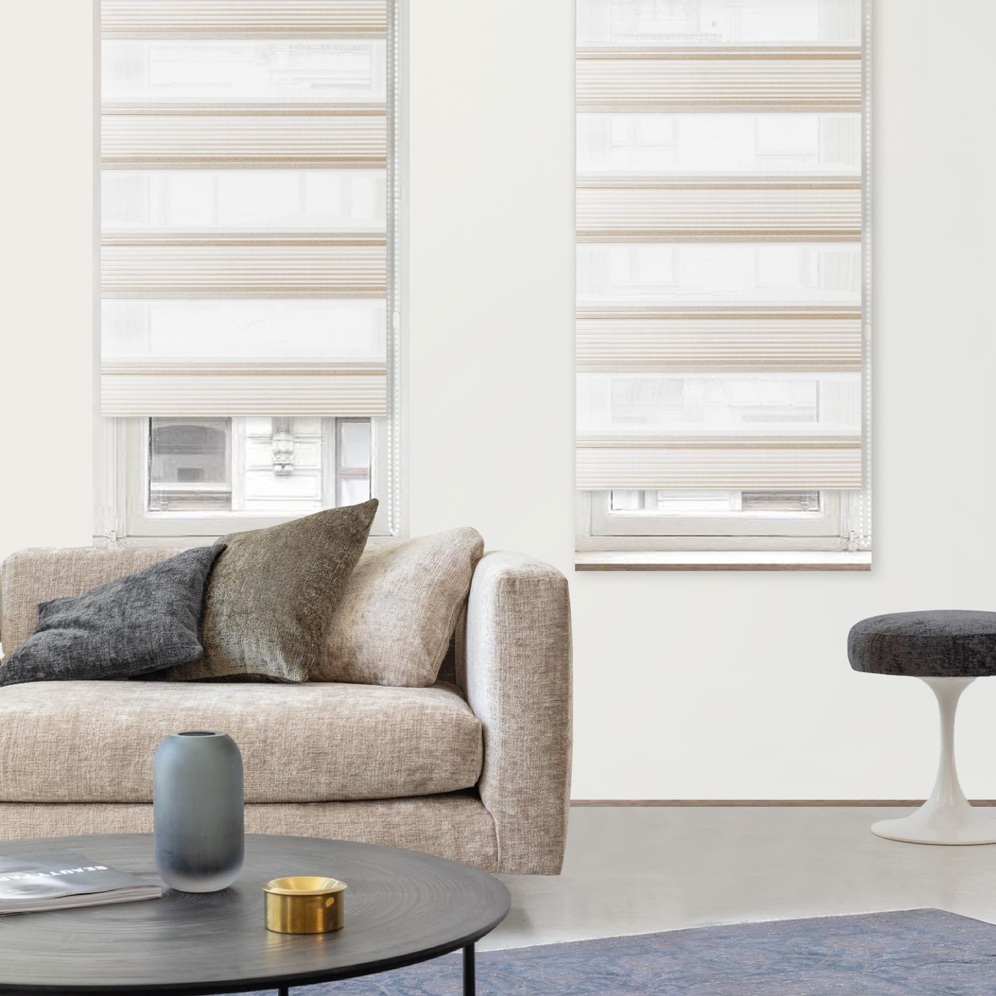 83502983 Штора рулонная день-ночь Miamoza Verona 50x160 см белая Santreyd  - Вид №2