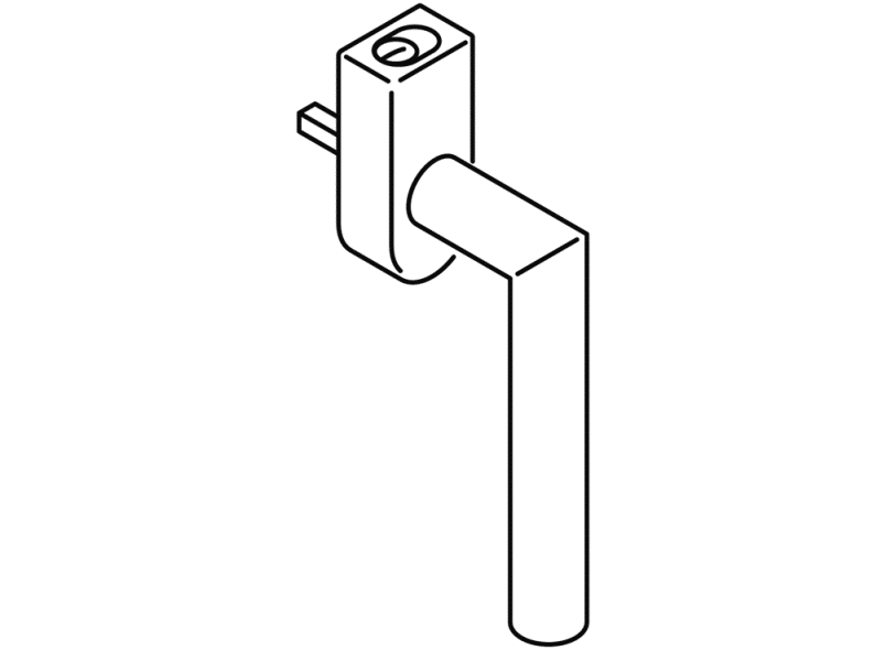162XAFGA.2 оконная ручка HEWI System 162 | Edelstahl  - Вид №6
