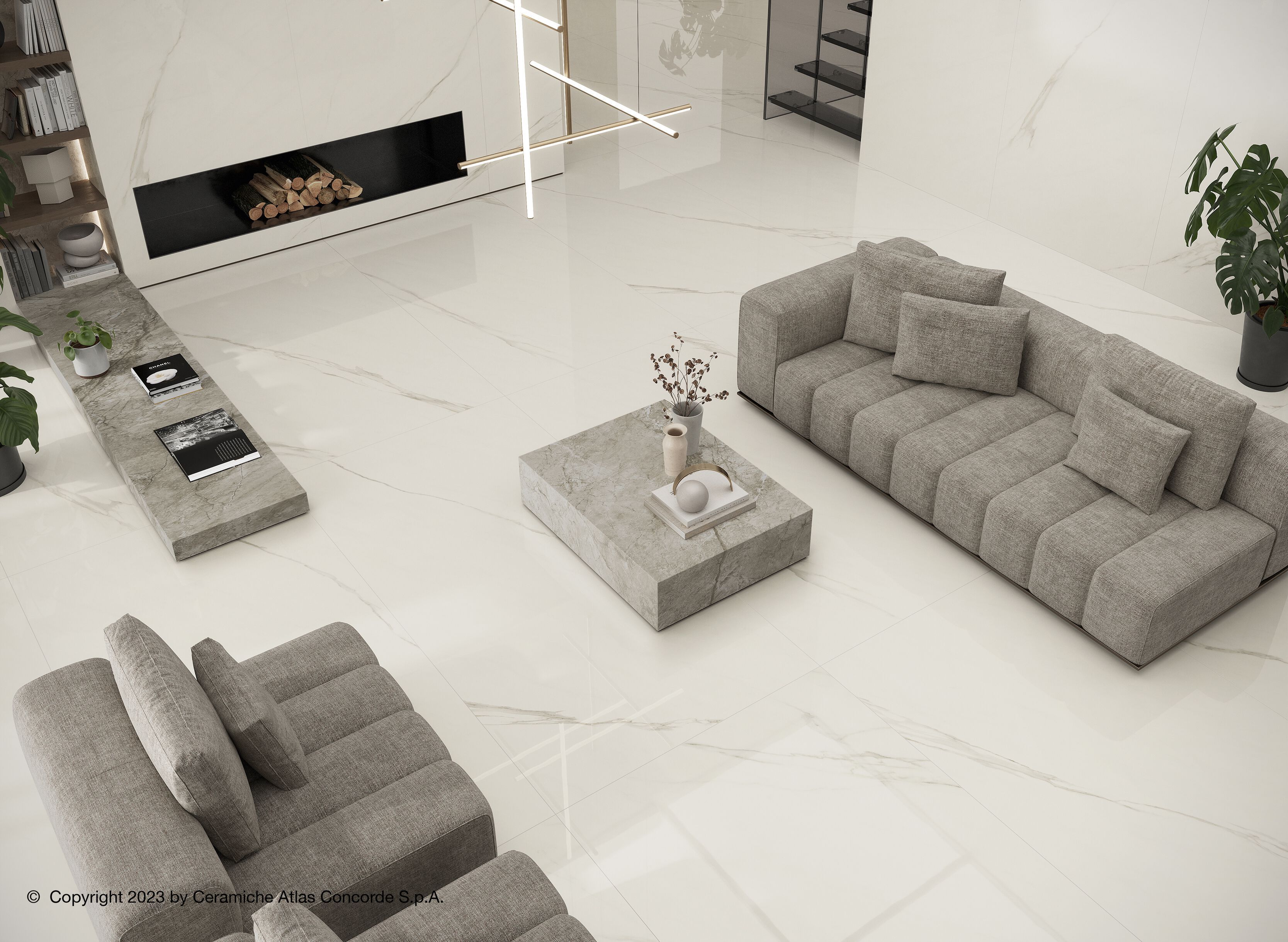 Пол / керамогранит с мраморным эффектом Atlas Concorde Marvel чудо ARCH-00010333 - Вид №10