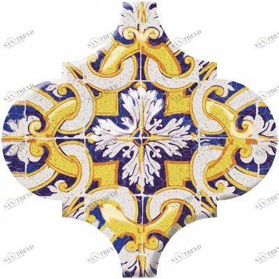OP\A159\65000 Декор Арабески Майолика орнамент 6,5*6,5 Kerama Marazzi sun-id-317275