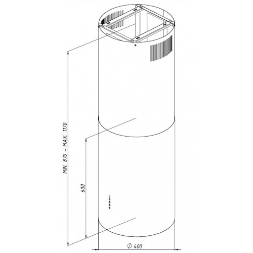 5354580 Вытяжка островная Akpo WK-10 Balmera золотистый STDN-0107230 - Вид №4