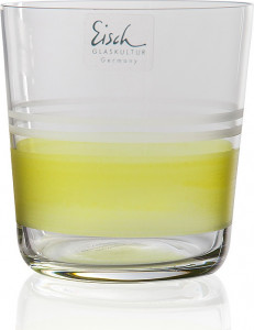 10564385 Eisch Бокал для воды 350мл "Цветной танец" (желтый) Хрусталь