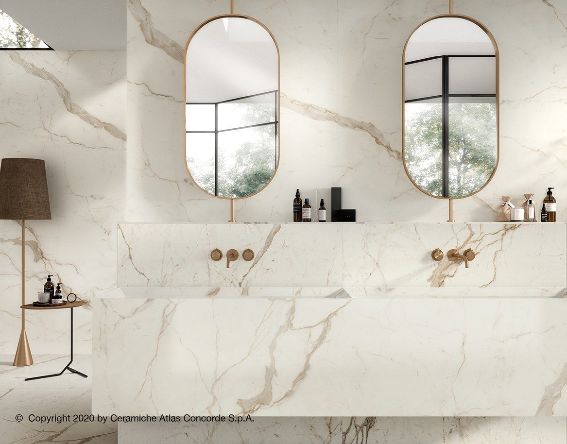 Белое керамическое покрытие с эффектом мрамора Atlas Concorde Marvel Shine ARCH-00008272 - Вид №9