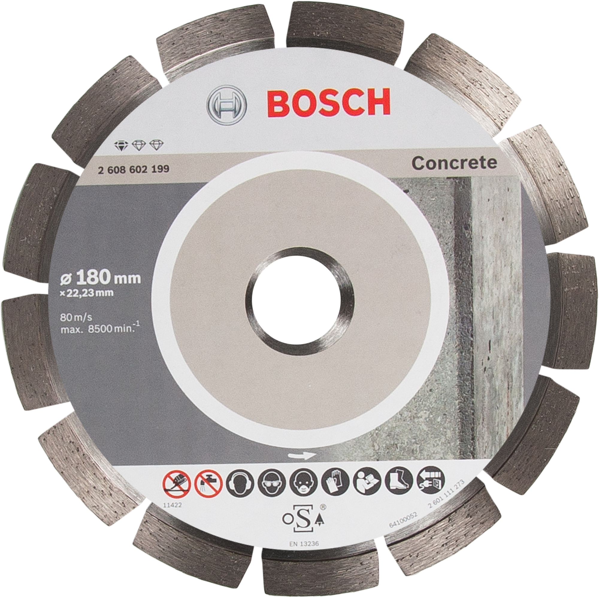 82388346 Диск алмазный по бетону Bosch Standart 180x22.23 мм STLM-0026169 BOSCH PROFESSIONAL